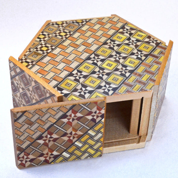 Puzzle Box | Hexagon, Japanese Puzzle Box, Handcrafted – Dogwood Hill Gifts