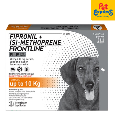 Frontline Plus Tick and Flea Drops for Small Breed Dogs