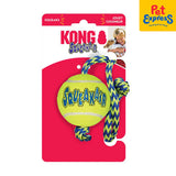 Kong Squeak Air Ball with Rope Dog Toy Medium