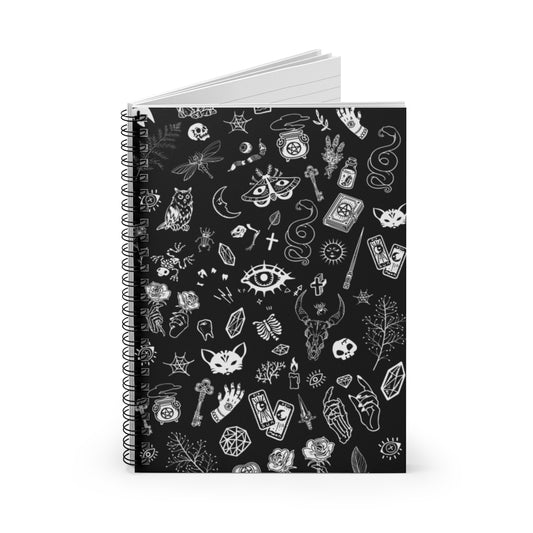 The Witchy Journal: Witch Notebook Wicca Diary Tarot Journal Spiritual  Sphynx Diary Wiccan Sorcery Spellcraft Witchcraft Gothic Notebook 