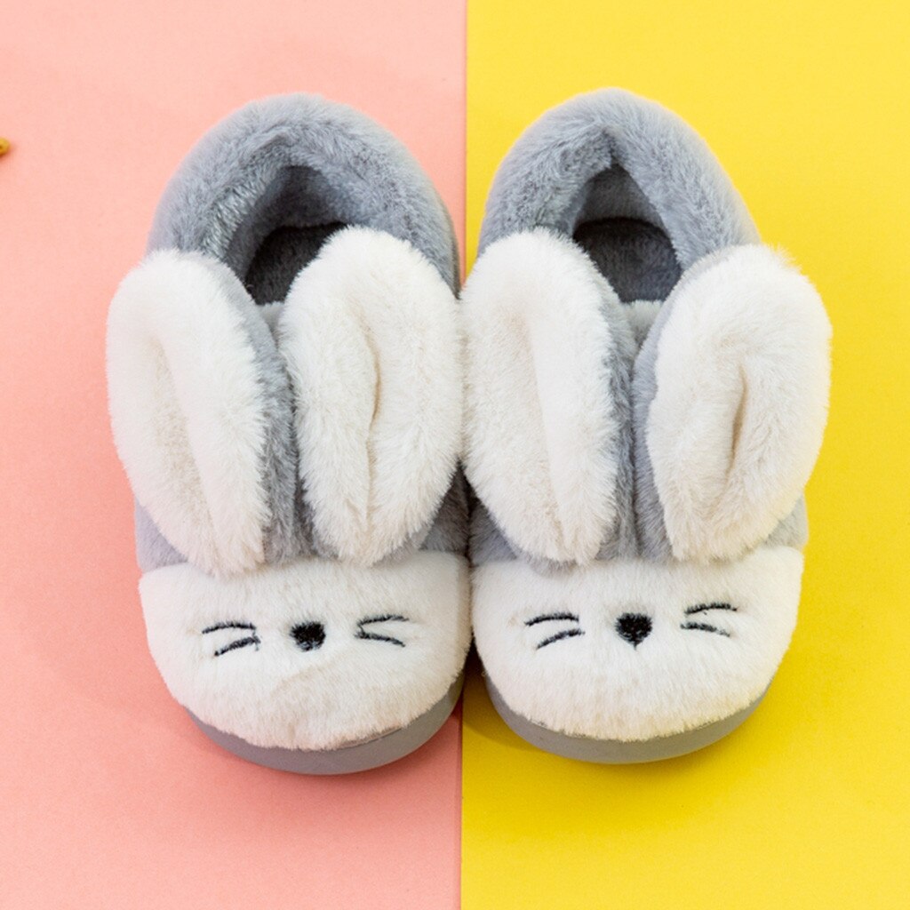 fluffy rabbit slippers