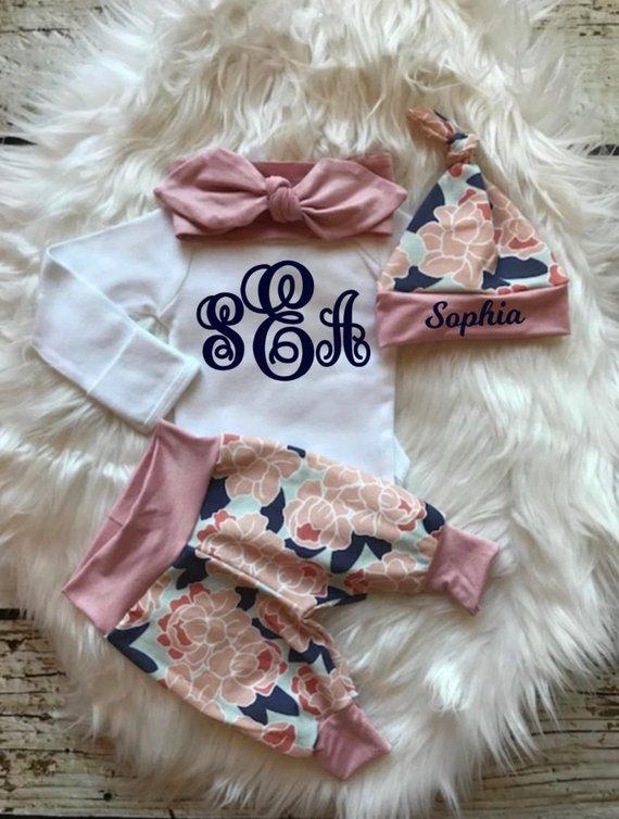 personalized baby coming home outfit