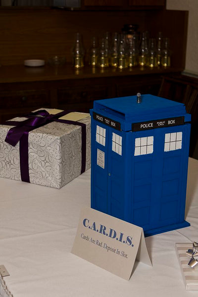 TARDIS box for wedding cards