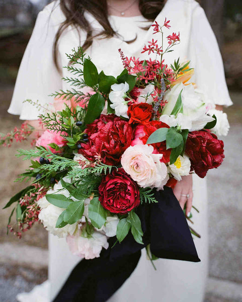 Christmas cascading bouquet