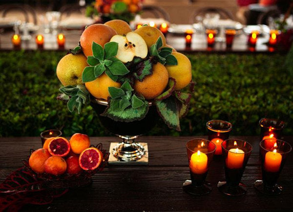 fruits and vegetables centerpiece
