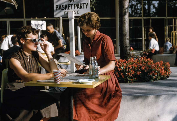 ladies in the 50s having a meal