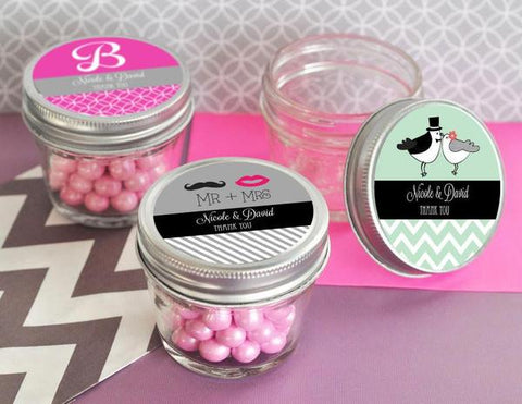 personalized mini mason jars