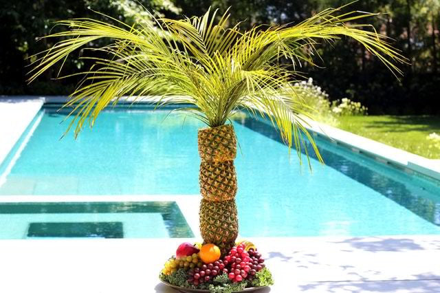pineapple palm tree tray