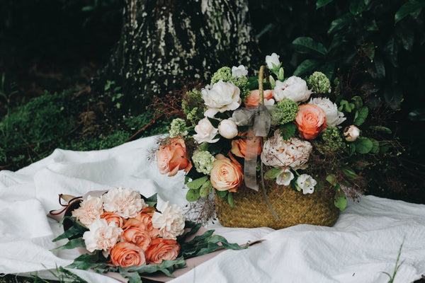 A basket of flowers