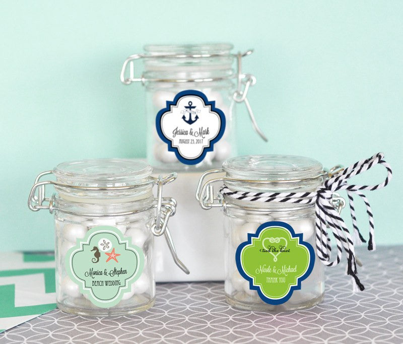 Personalized Mini Glass Jar Favors