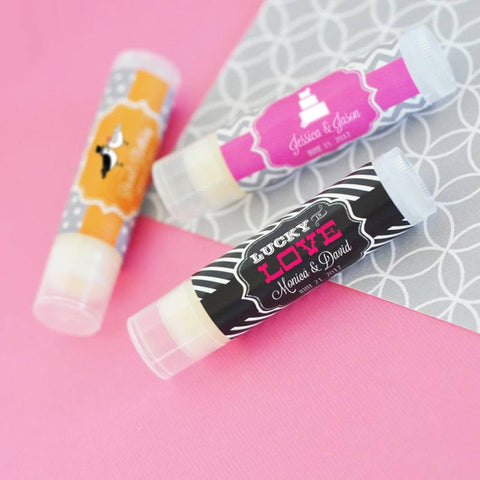 Personalized Lip Balm Wedding Favors