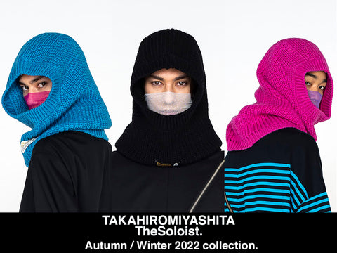 TAKAHIROMIYASHITATheSoloist. aran pattern balaclava.