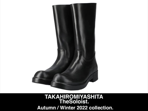 sf.0001AW22_black ライディングブーツ TAKAHIROMIYASHITATheSoloist.