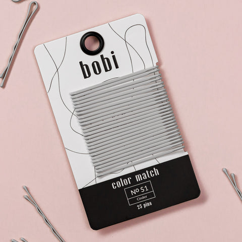 Cinder light grey bobby pins by Bobi