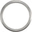 Titanium & Sterling Silver Inlay Satin Finish Domed Band T931 - 7 mm