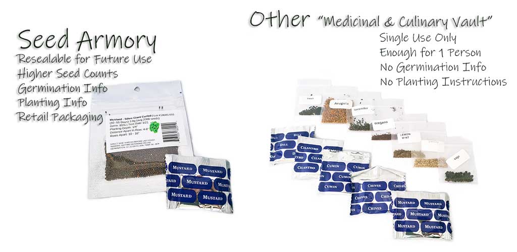 Medicinal Seed Vault Comparison