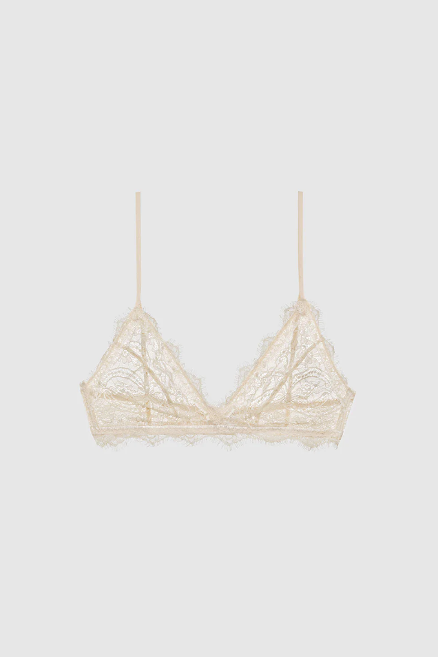 Lace Bra With Trim Black – George and Olive