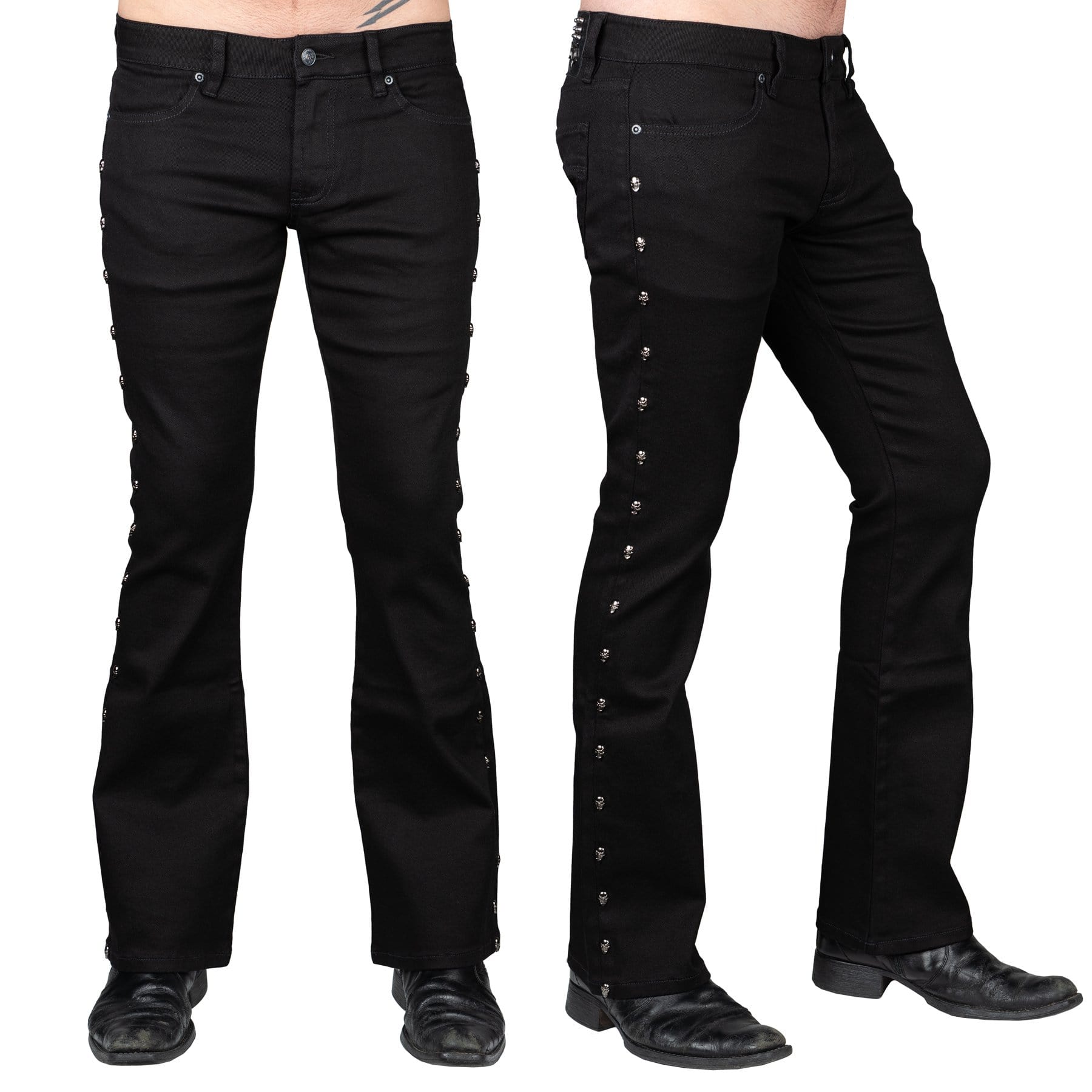 Wornstar Hellraiser Side Button Pants - Black