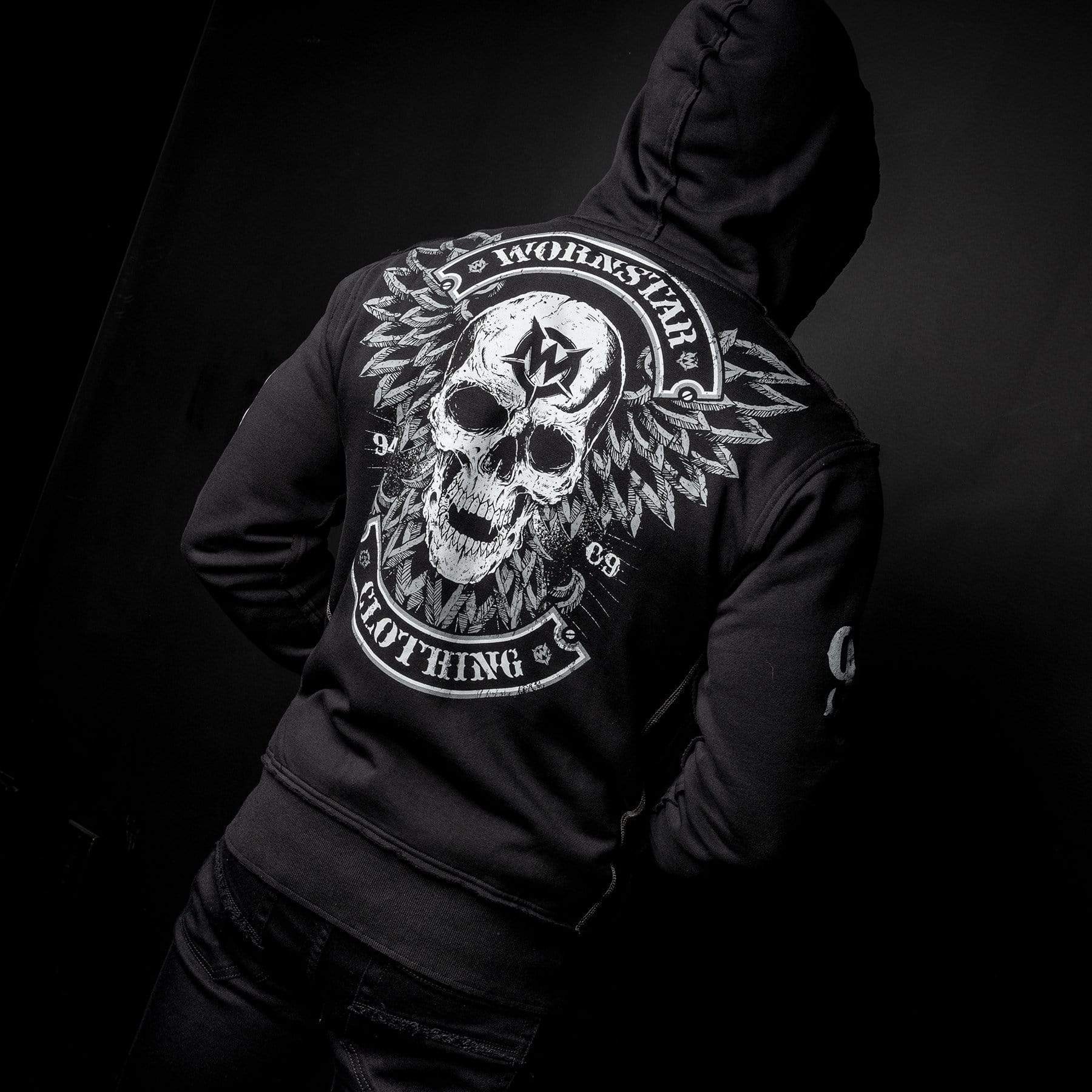 Wornstar Clothing Vengeance Zip Mens Hoodie