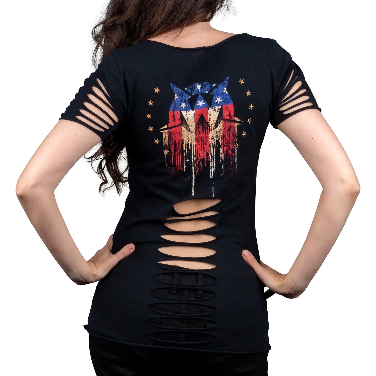 T-shirt ROCKINSTONE com cara assustadora perturbada (L)