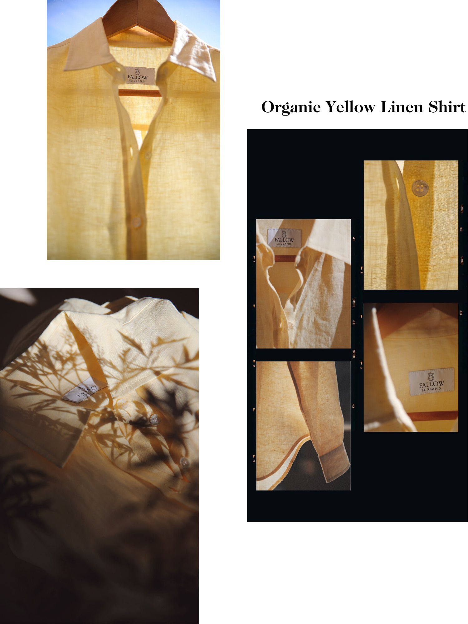 Organic Yellow Linen Shirt