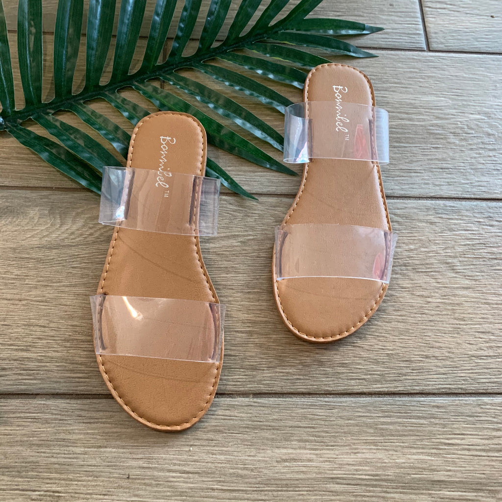 clear sandals size 10