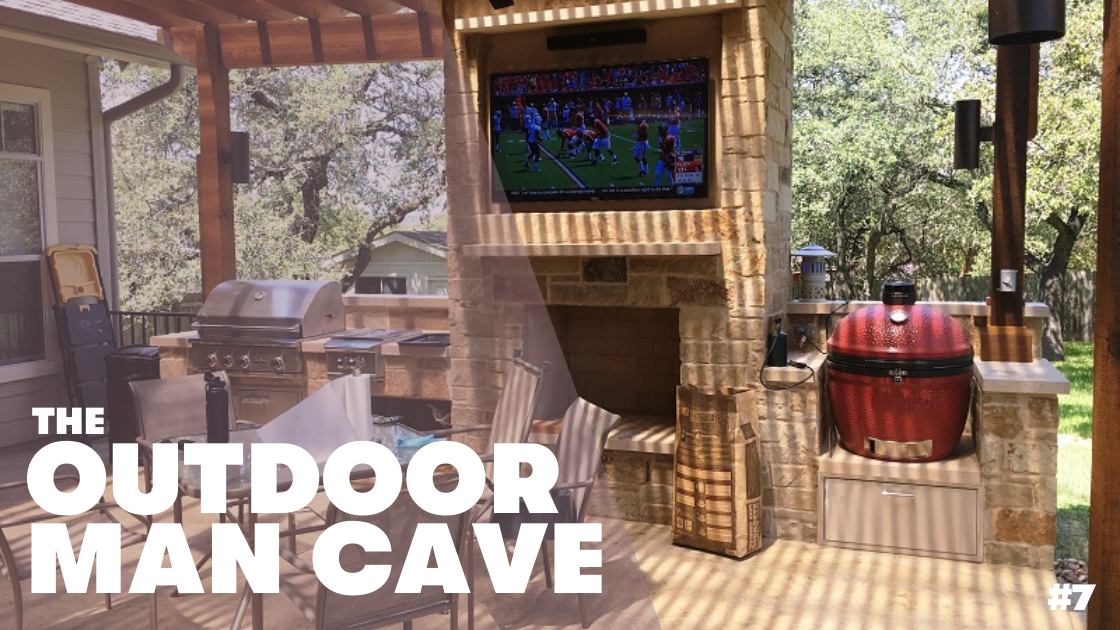 Outdoor Man Cave | BBQ & TV Setup