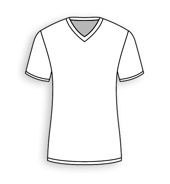 V Neck Mock Up – customify-template