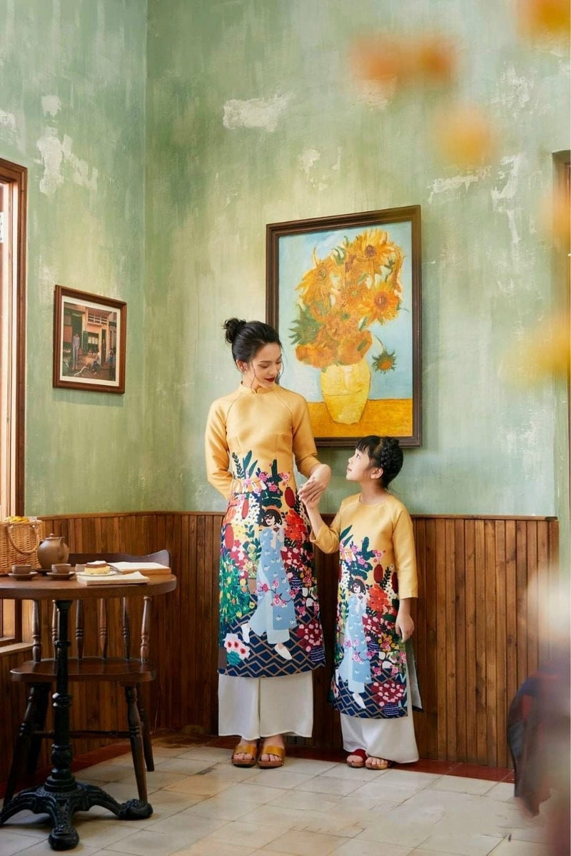 ao dai painting