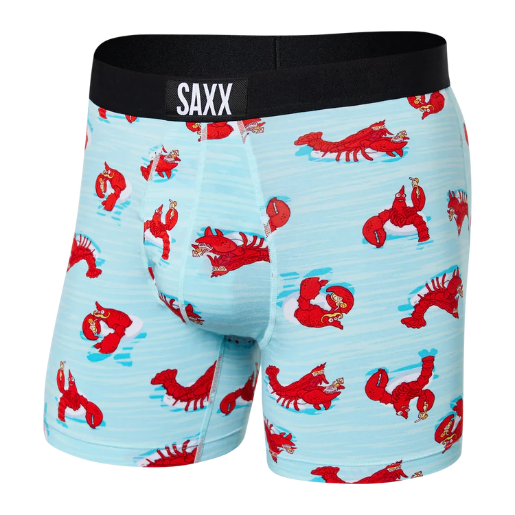  SAXX Men's Underwear - Ultra Super Soft Boxer Briefs with Fly  and Built-in Pouch Support– Underwear for Men, Black Astro Surf and Turf,  Small : Clothing, Shoes & Jewelry
