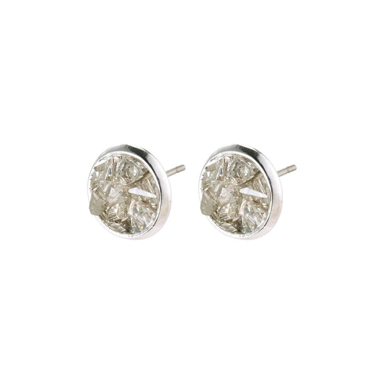 Josefine earrings silver-plated grey – Aevi Spa Salon Boutique