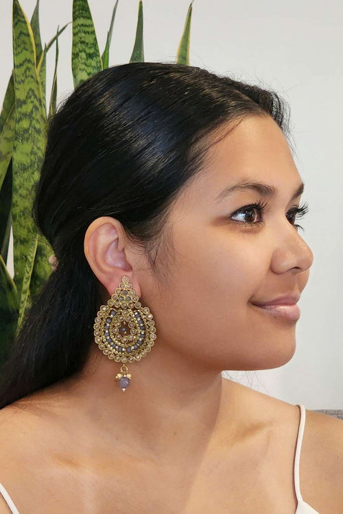 New Chicos Teardrop Drop Earrings Heavy Gift Vintage Women Party Holiday  Jewelry | eBay