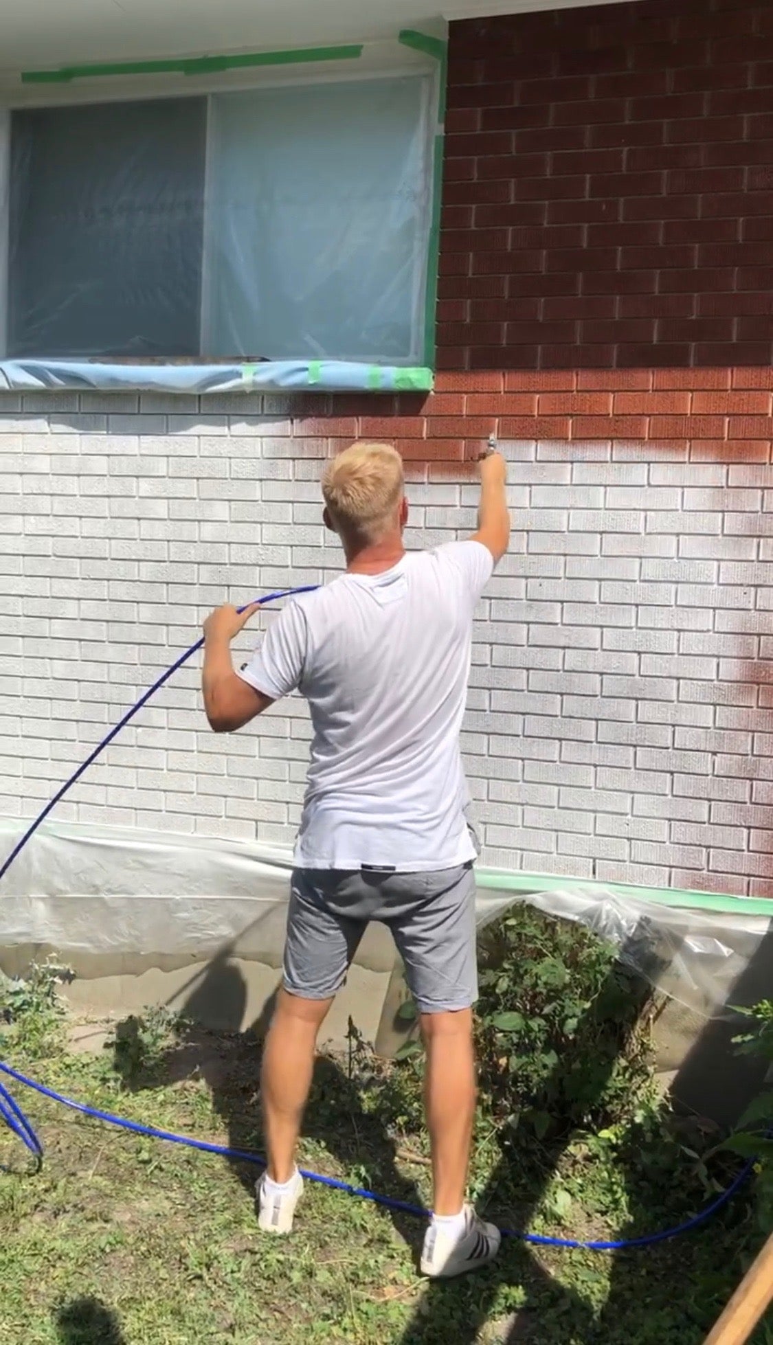 Painting Brick White