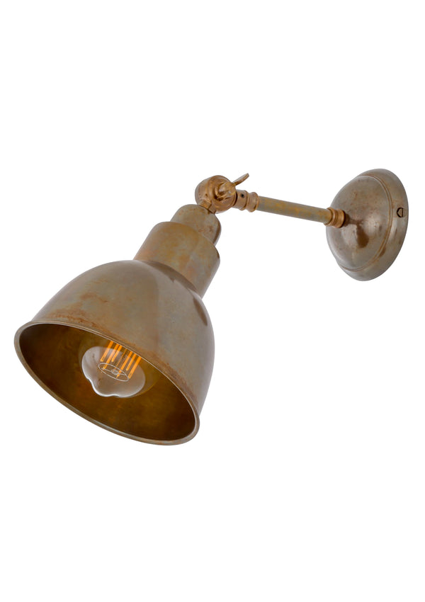 Louise Vintage Rippled Glass and Brass Bathroom Wall Light – MaisonBlonde