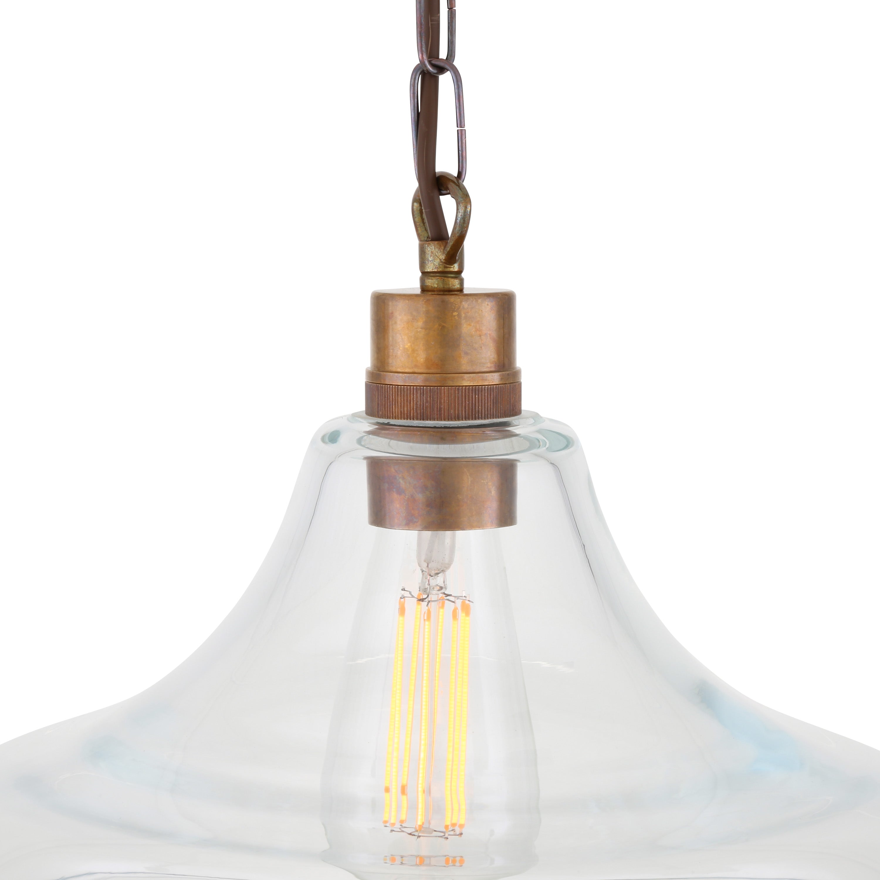 Clifton Railway Clear Glass Pendant Light