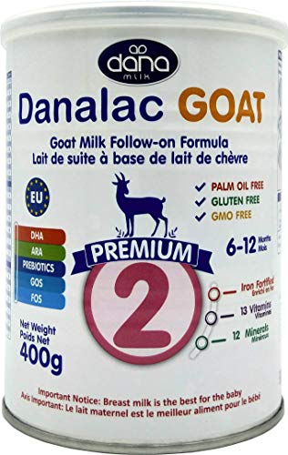 DANALAC Advanced Goat Milk Follow-On Formula Stage 2 Baby Milk Powder for Infants and Toddlers Age 6-12 Months