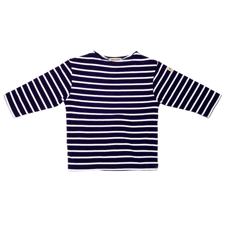 breton shirt adults light weightwhite with navy | hedgehogshop