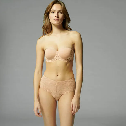 Va Bien Womens Strapless Low Back Slimming Bodysuit Style-1509