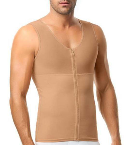 BT 018674 KNEE LENGTH BODY SHAPER WITH FIRM COMPRESSION ZIP FRONT