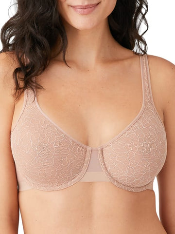 Wacoal Elevated Allure Underwire Bra in Rose Dust - Busted Bra Shop