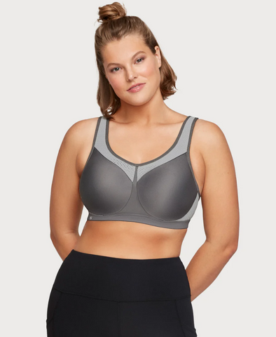 Full Figure Plus Size Custom Control Sports Bra Wirefree #1166