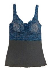 VELROSE 1529 COTTON KNIT LACE CAMISOLE