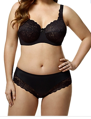 ELILA 6621 LACE STRAPLESS LONGLINE BRA