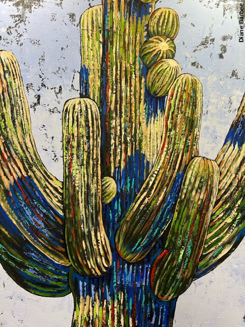 cactus painting by Diane Barbee