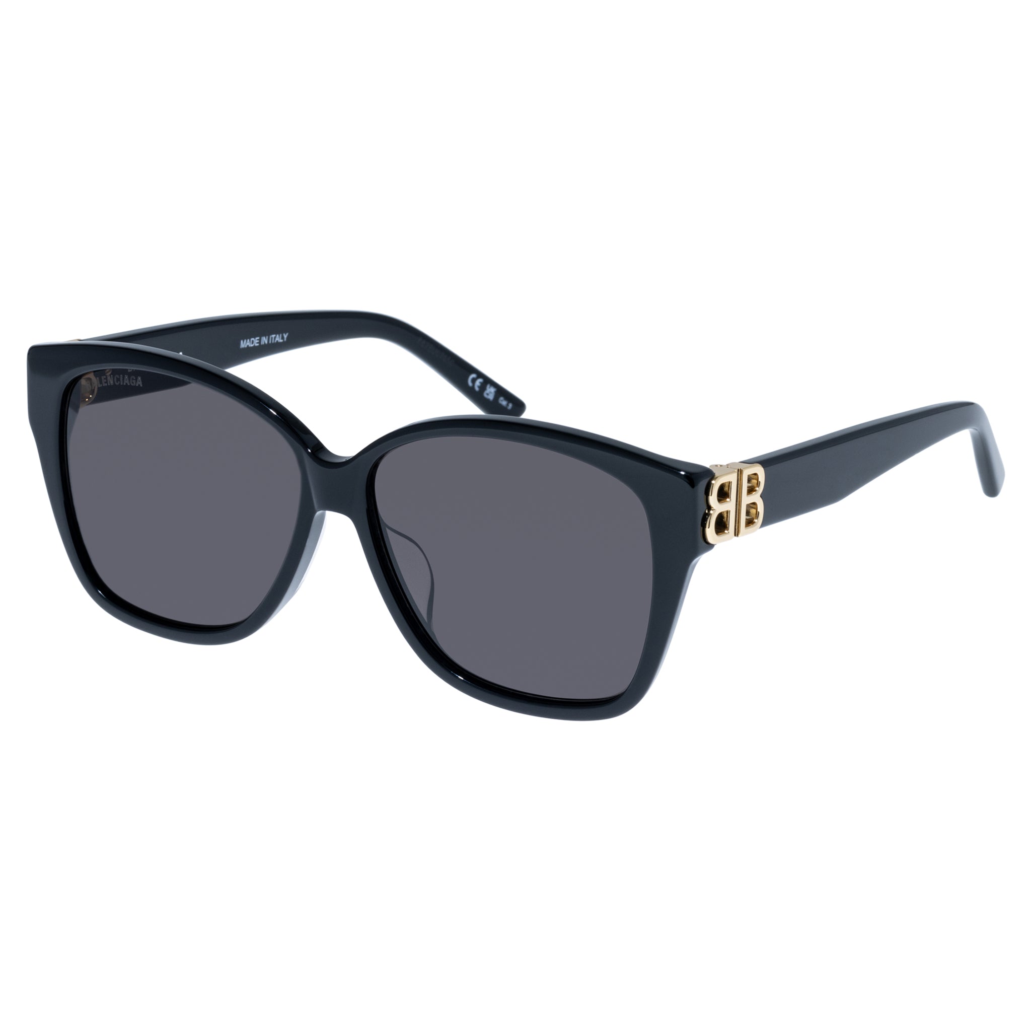 Balenciaga Women's Bb0135sa Black Rectangle Sunglasses | Eyewear Index