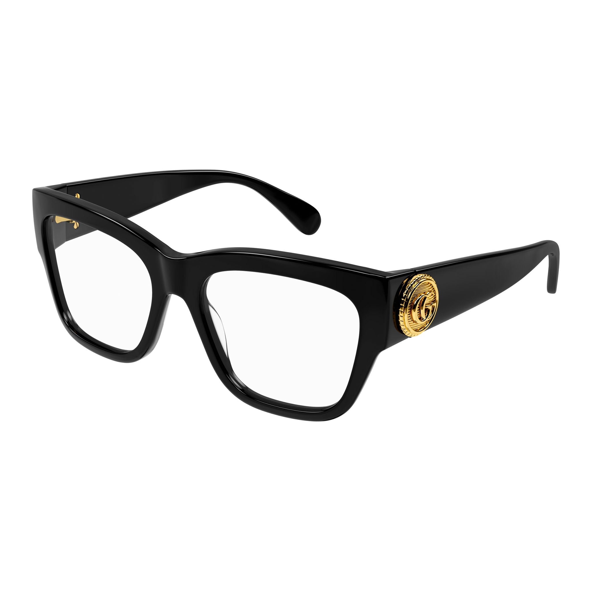 Gucci Women's Gg1410o Black Rectangle Optical Glasses | Eyewear Index