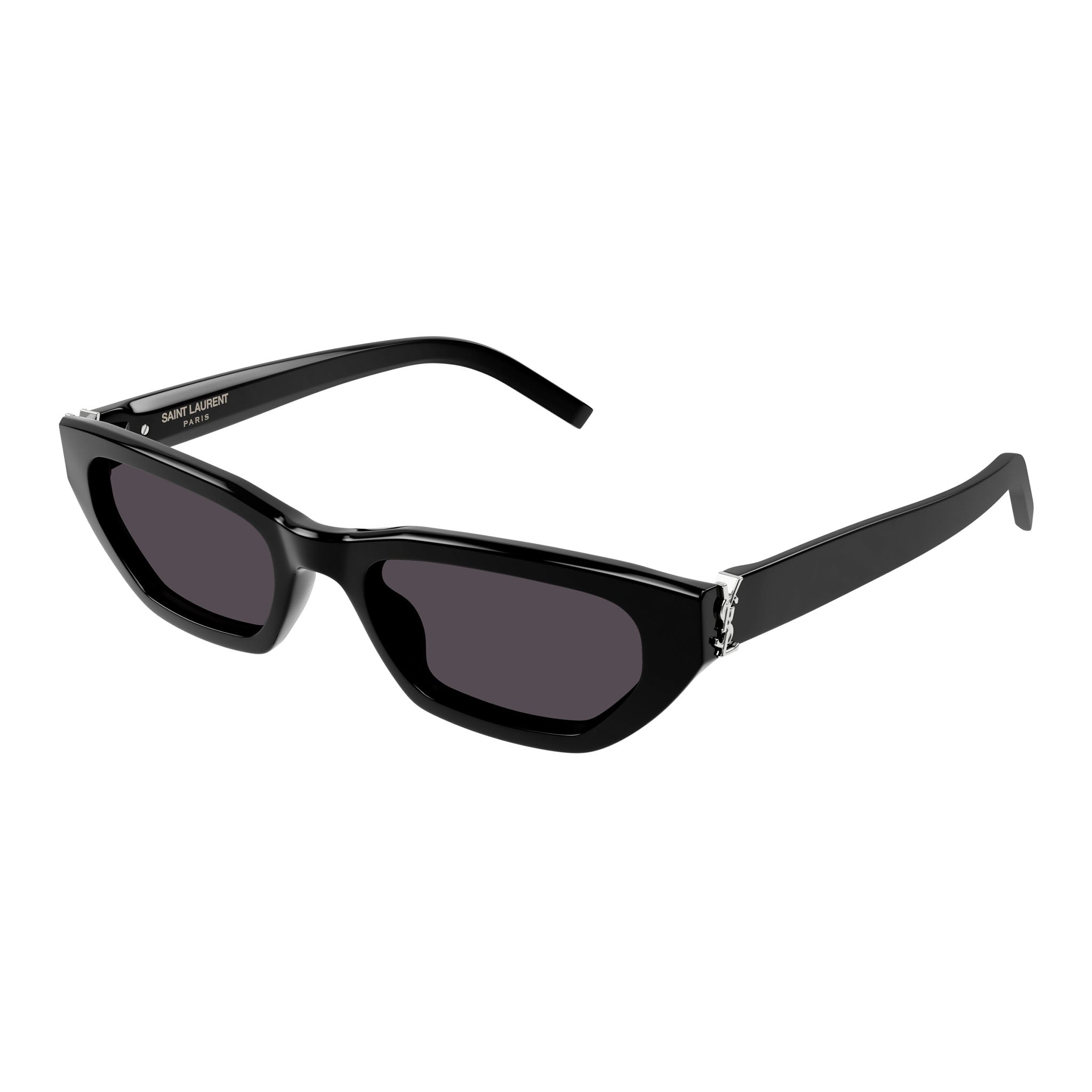 Saint Laurent Uni-sex Slm126 Black Rectangle Sunglasses | Eyewear Index