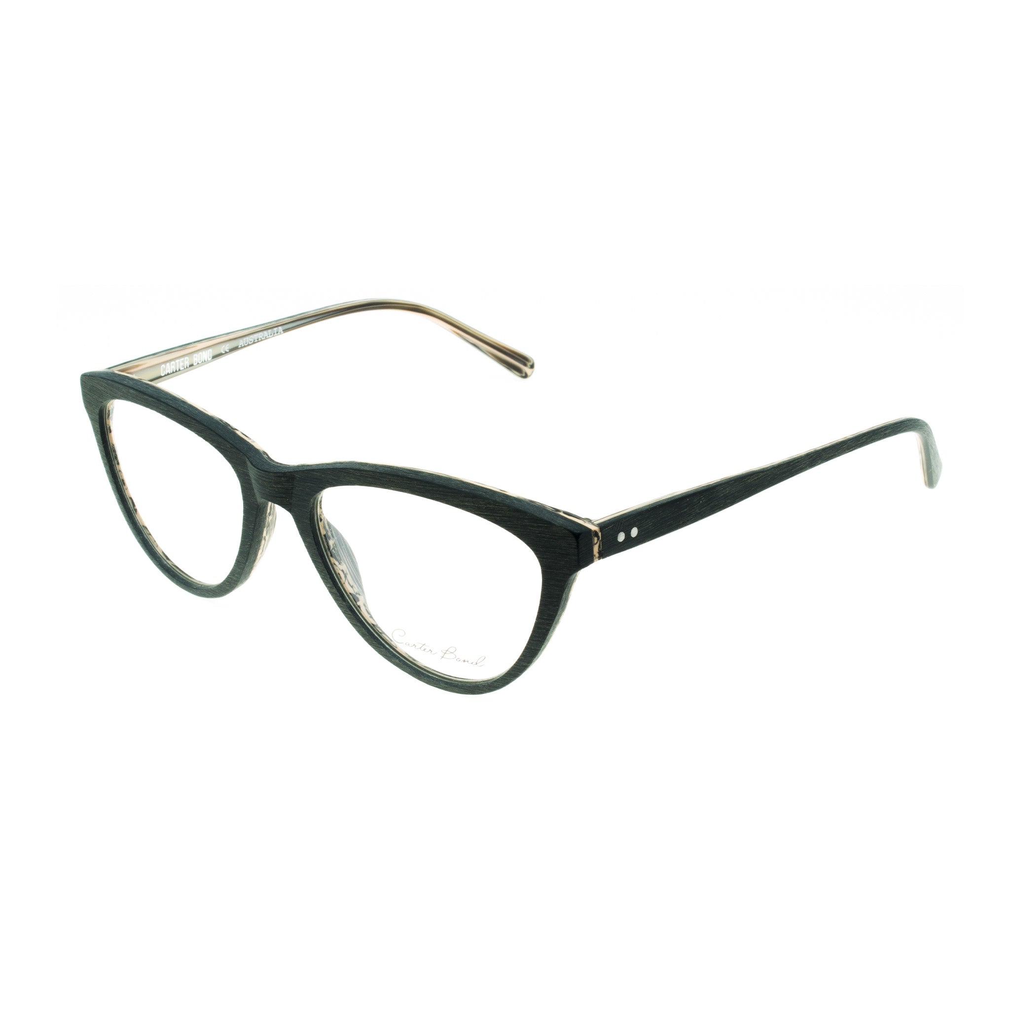 Carter Bond Men's Wood Look Black Classic Optical Glasses | Eyewear Index