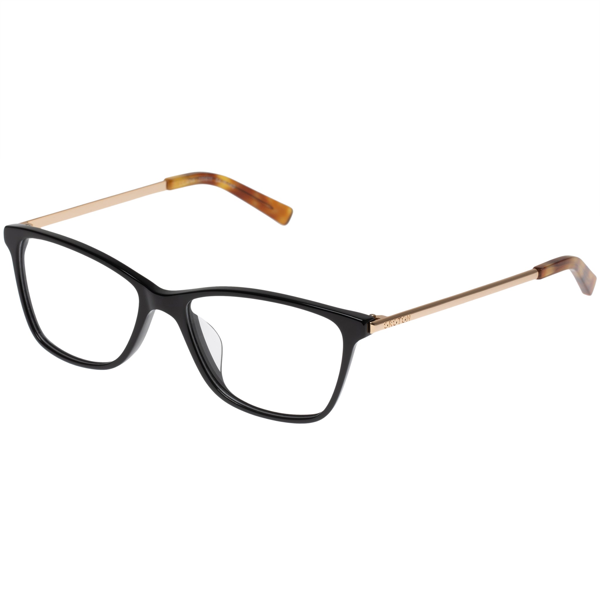 Oroton Women's Liliana Black D-frame Optical Glasses | Eyewear Index
