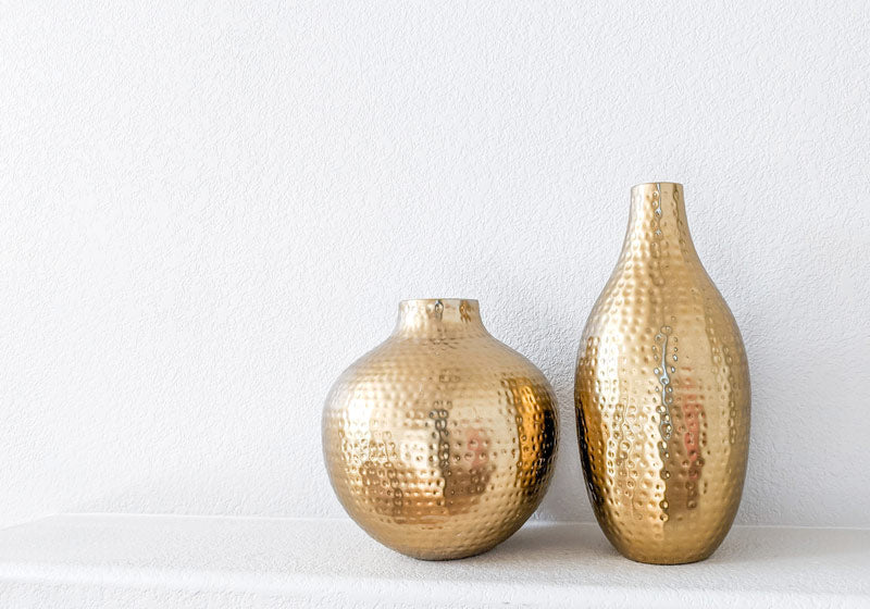 Gold vases